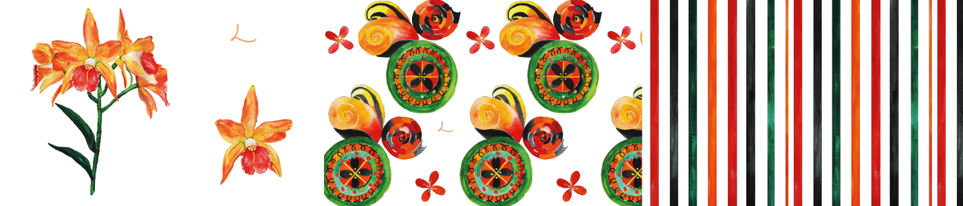 Telas Decorativas - Orange