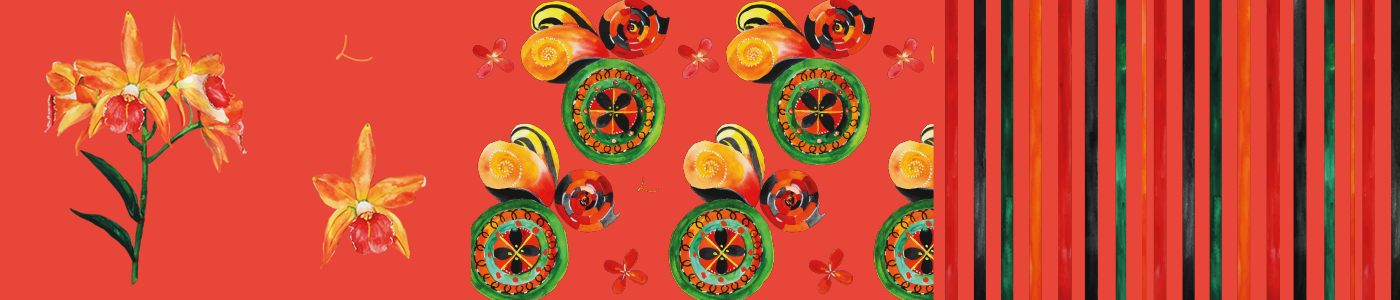 Telas Decorativas - Orange
