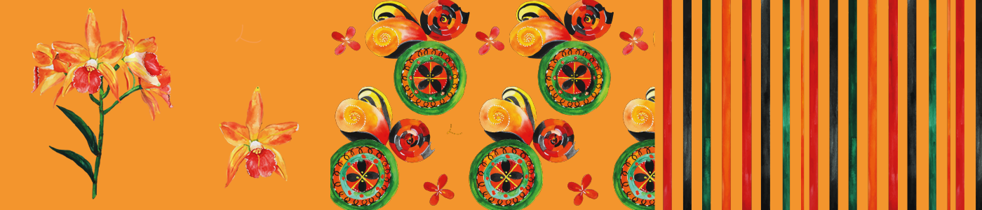 Telas Decorativas - Orange